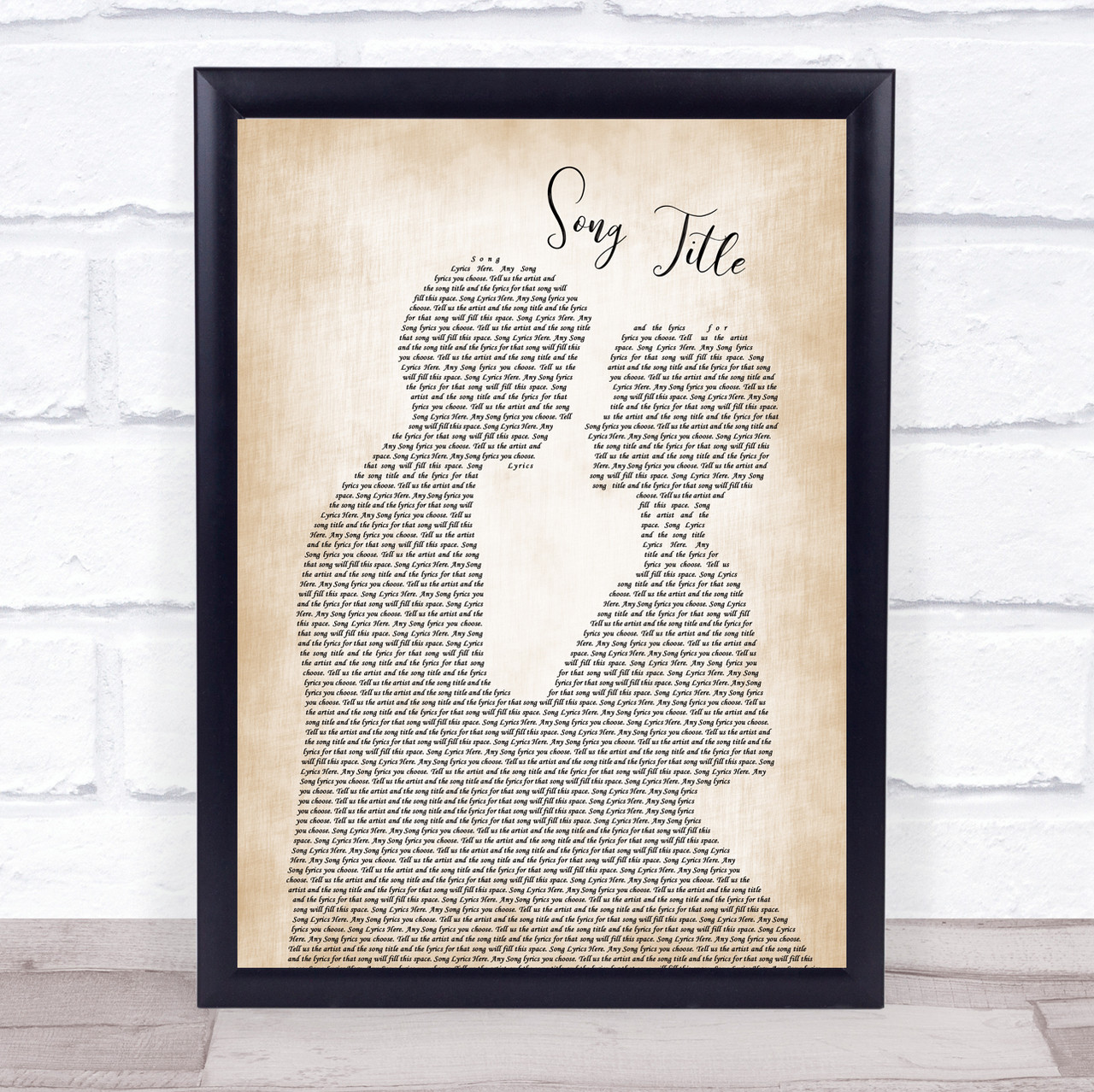 Catfish And The Bottlemen Cocoon Man Lady Bride Groom Wedding Song Lyric Print Or Any Song You Choose