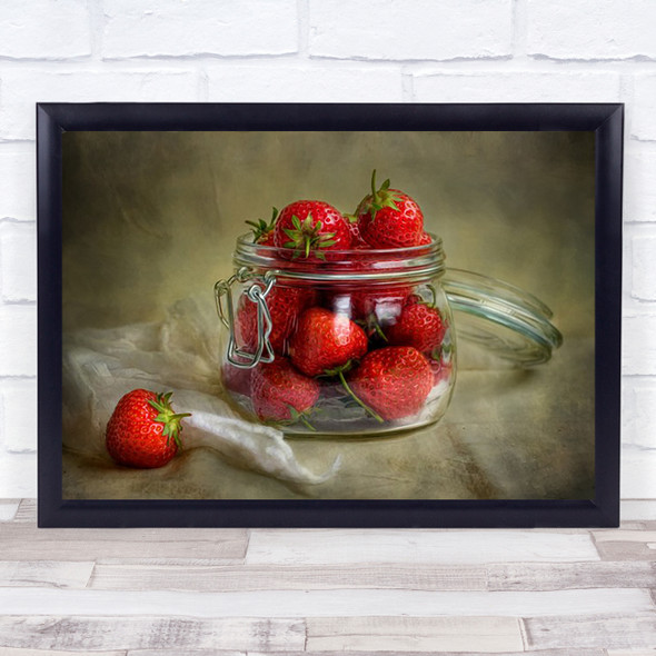 Tastes Of Summer Strawberry Kilner Cambs Ku United Kingdom Bottle Jar Art Print