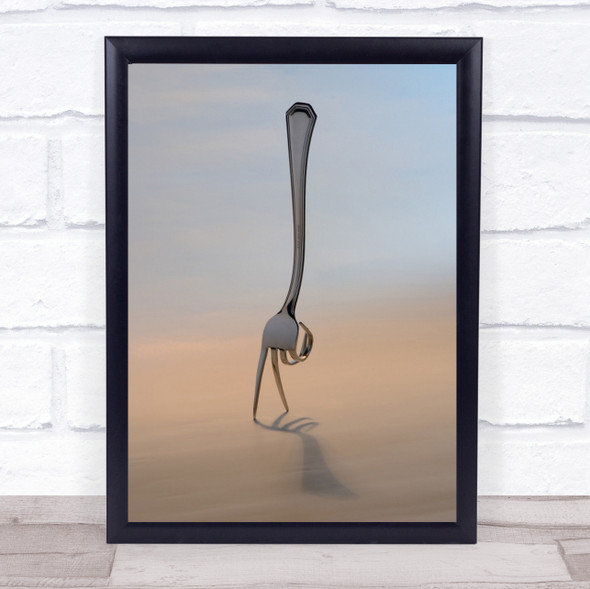 The Walker Fork Kitchen Cutlery Surreal Conceptual Madrid Spain Wall Art Print