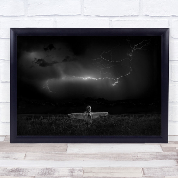 The Scarecrow Thunder Field Fields Wall Art Print