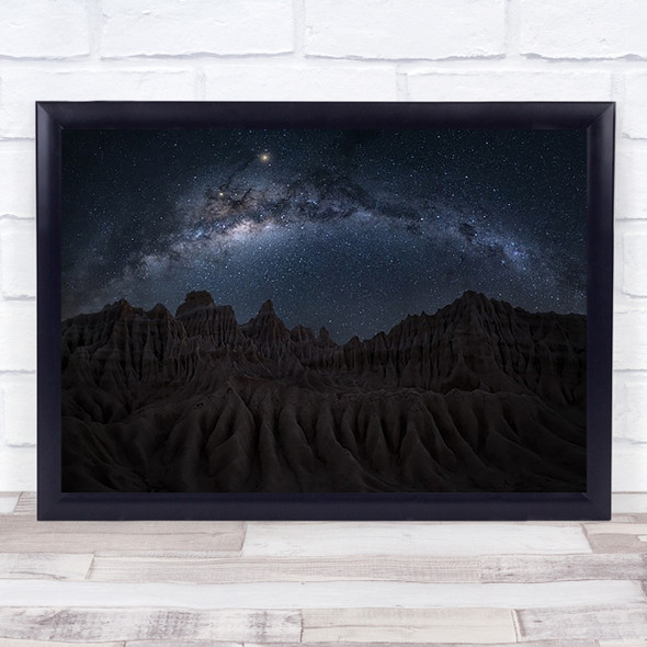 Ancient Land Sky Australia Stars Mungo Astronomy Universe Galaxy Wall Art Print