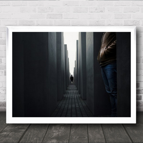 Berlin Secret Stalk Stalking Stalker Sneak Sneaking Agent Follow Wall Art Print