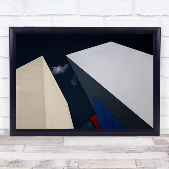 The Space Between Architecture Monument Geometry Abstract Blocks Wall Art Print