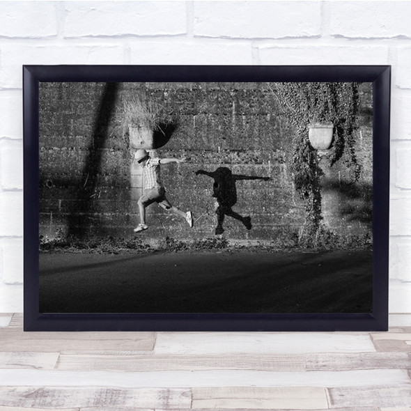 New Generation Jump Jumping Shadow Gravity Leap Leaping Action Wall Art Print