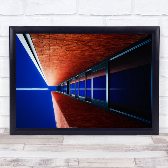 Open Window Creative Edit Edited Architecture Plane Flight Sky Wall Art Print