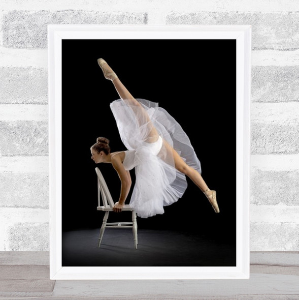 Touch Of Class Portrait Skirt Pose Stretch Flexible Stretching Wall Art Print