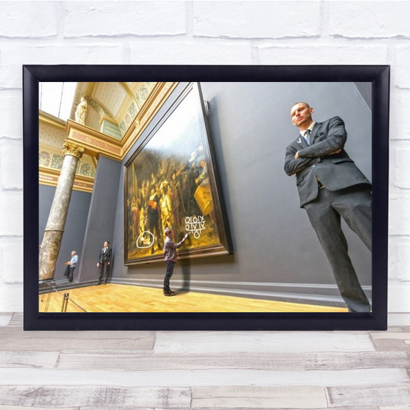 Finishing The Masterpiece Rijksmuseum Composite Amsterdam Fun Wall Art Print