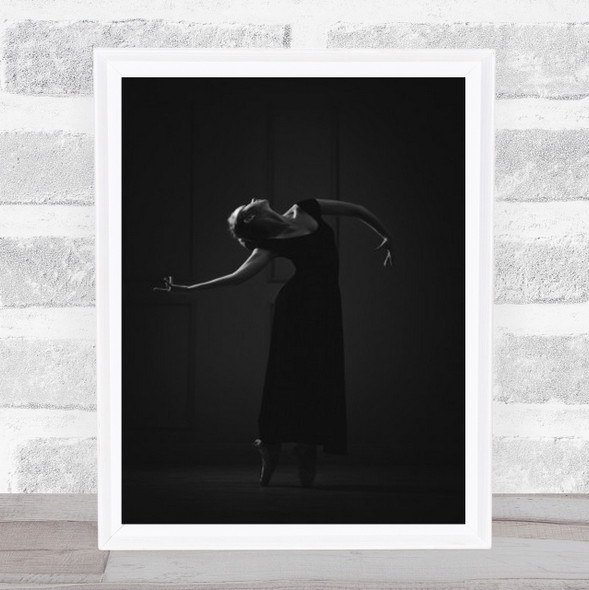 Portrait Arms Dance Dancer Dancing Model Fashion Dark Low Key Wall Art Print