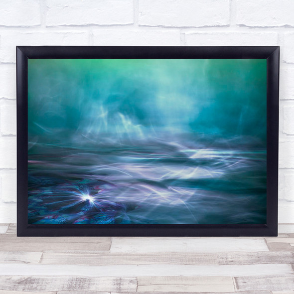 Alien Arctic Waters Creative Edit Abstract Multiple Exposure Wall Art Print