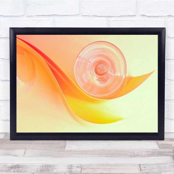 M O T I N Abstract Shapes Motion Paper Golden Movement Glass Wall Art Print