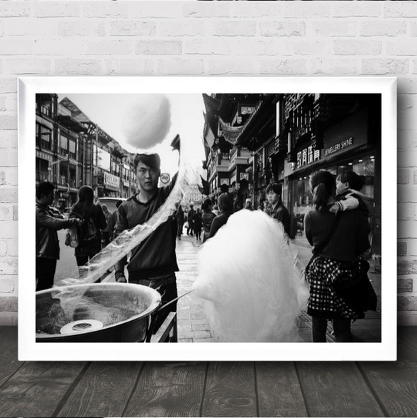 Shanghai, China 2013 Street Shanghai Candy Sugar Asia Alley Wall Art Print