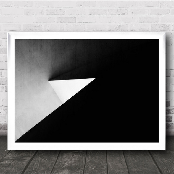 The Hope Architecture Abstract Contrast Edge Corner Simple Wall Art Print