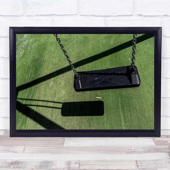 It's Summertime And The Children Are Gone Close Up Swing Wall Art Print
