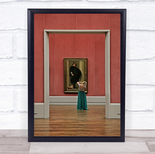 One Portrait In Other Museum Painting Frame Door Doorway Wall Art Print