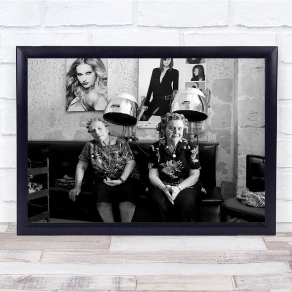 At The Hairdress 039 S Malta Hairdresser Dry Drying Old Wall Art Print