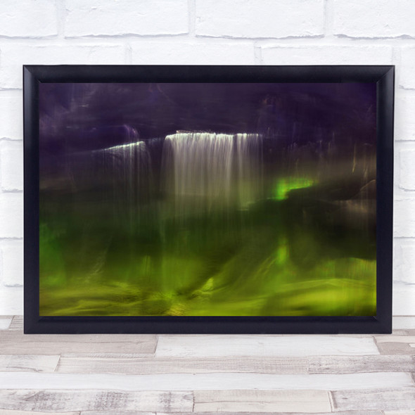 The Green Grotto Waterfall Water Flow Flowing Landscape Wall Art Print