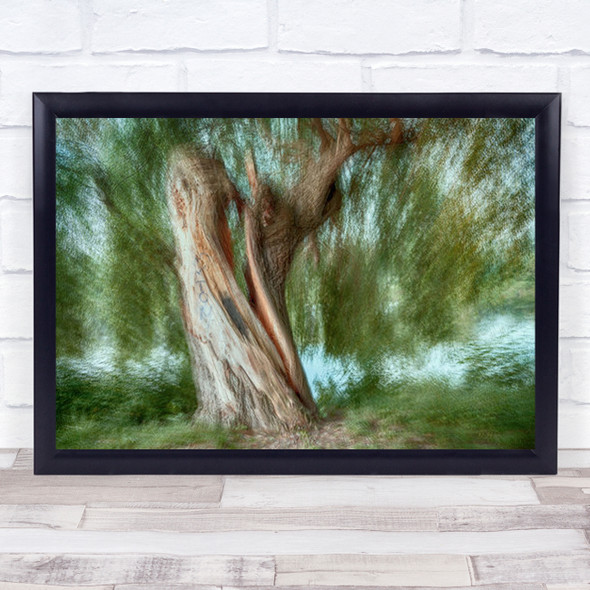 Split Tree Abstract Edited Imagination Surreal Fantasy Wall Art Print