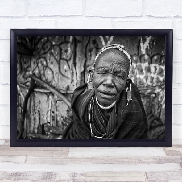 80 Years Behind Me Africa African Portraits Tribesman Wall Art Print