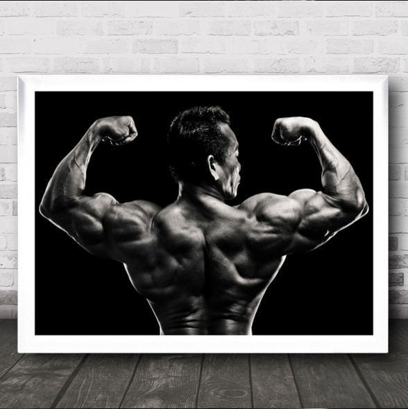 Muscle Strong Strength Muscles Power Force Energy Arm Wall Art Print