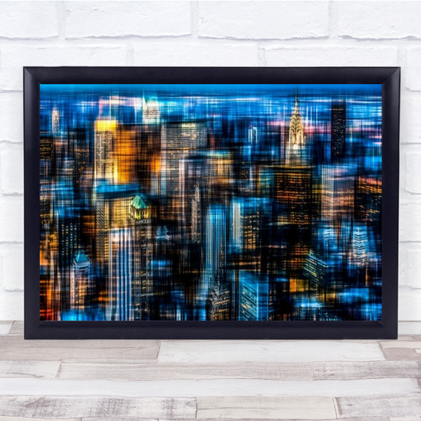 Downtown Ii B Abstract Creative Edit Double Exposure Wall Art Print