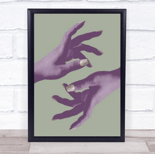 Reaching No 01 Hands Fashion Creative Studio Collage Wall Art Print