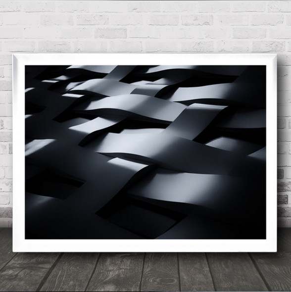 Braided Abstract Architecture Rotterdam Netherlands Wall Art Print