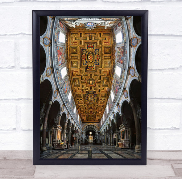 Beautiful Ceiling Art Mural Rome Italy Vertorama Maria Wall Print