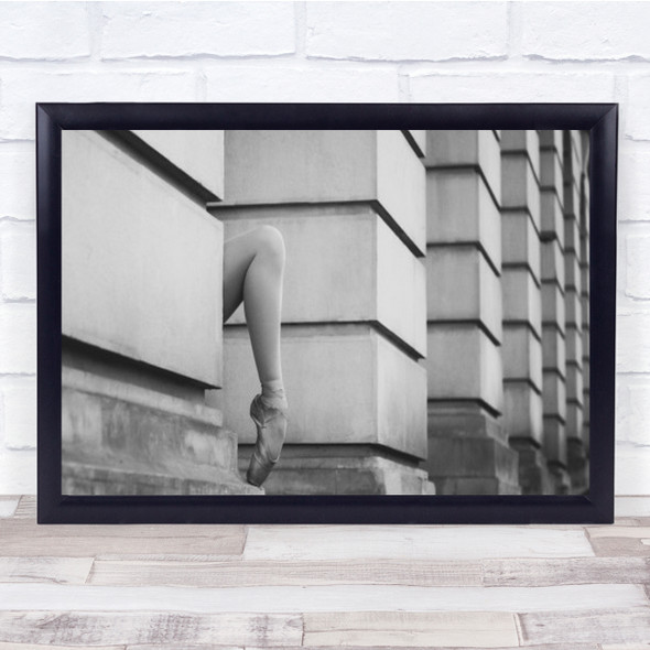 Between Concrete Ballerina Ballet Leg Romania Iasi Wall Art Print