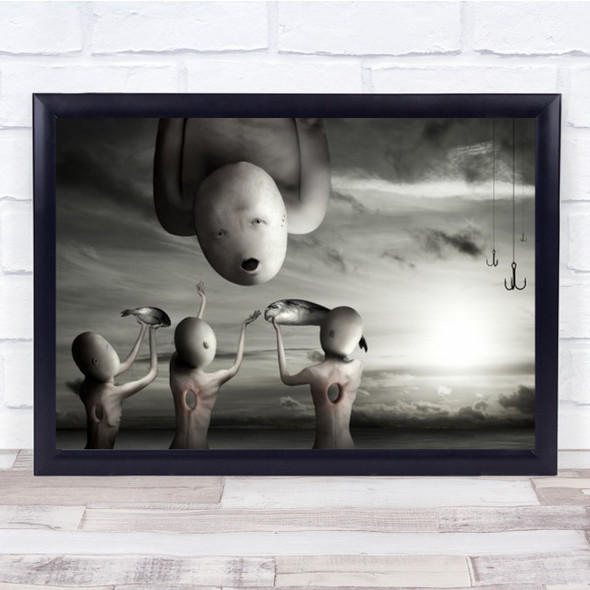 Heartless Surreal Capitalism Future Strange People Wall Art Print