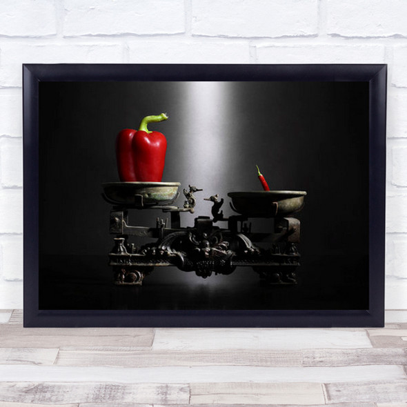 More Hot And Spicy Pepper Peppers Chilli Red Spice Wall Art Print