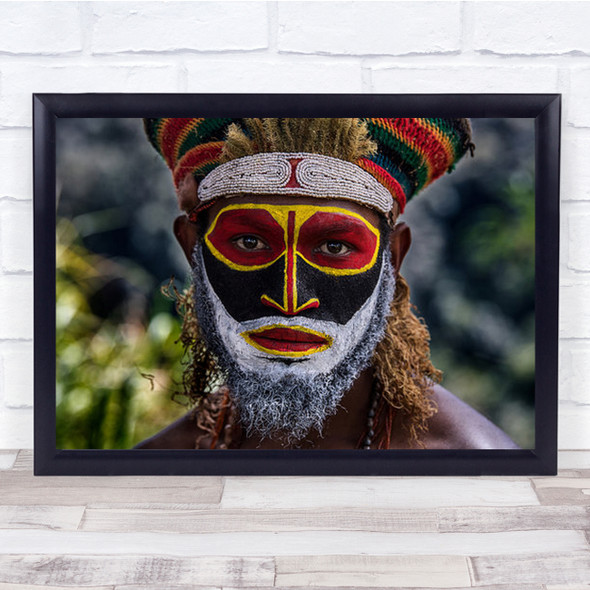 Portrait Documentary Painted Paint Face Painting Wall Art Print