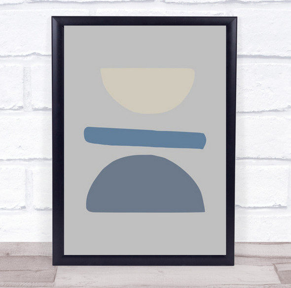 Balance No 02 Shapes Lines Graphic Illustration Wall Art Print