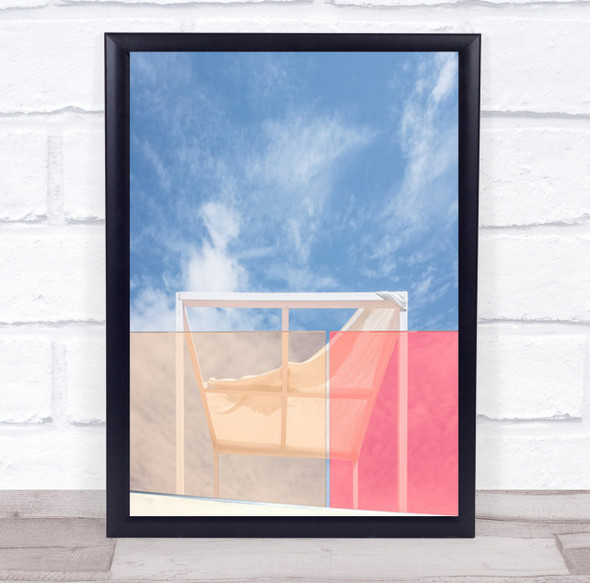 Pastel Color Colors Abstract Window Sheet Cloth Wall Art Print