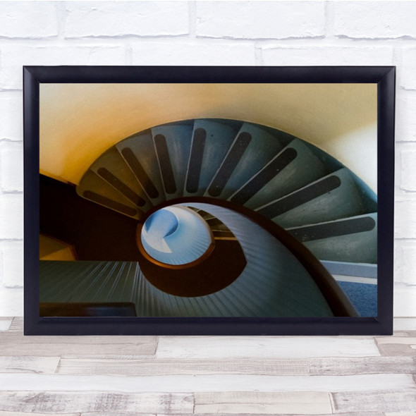 `@ Staircase Abstract Lighthouse Old Point Loma Wall Art Print