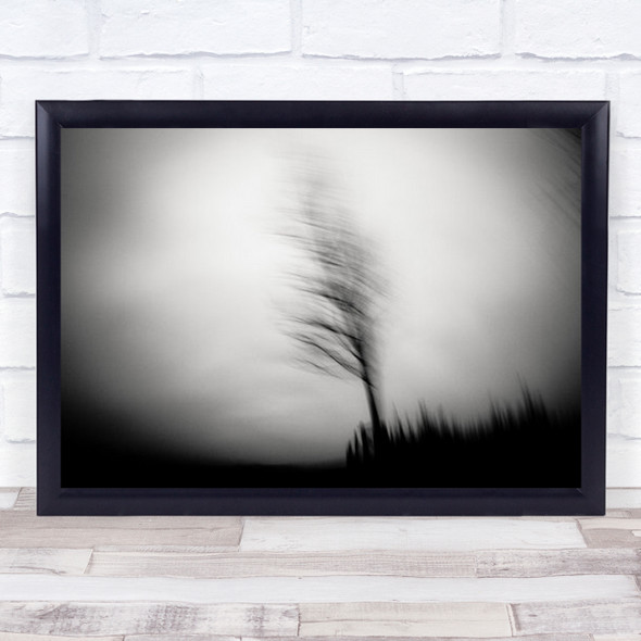 Shadow Dancer Tree Movement Motion Blur Blurry Wall Art Print