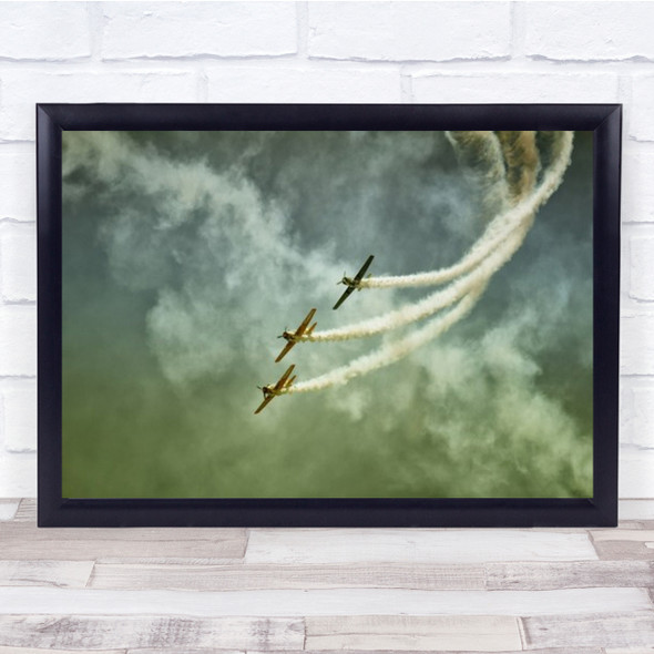 Wartime Action Air show Propeller Plane Planes Wall Art Print
