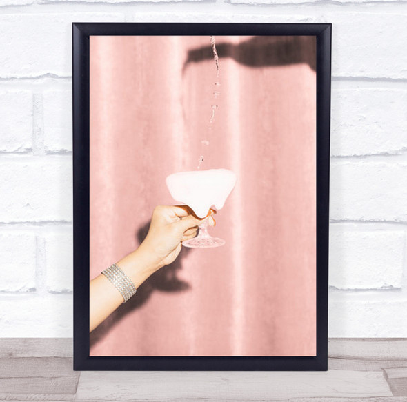 Here's To Pink Studio Fashion Lifestyle Drink Wall Art Print