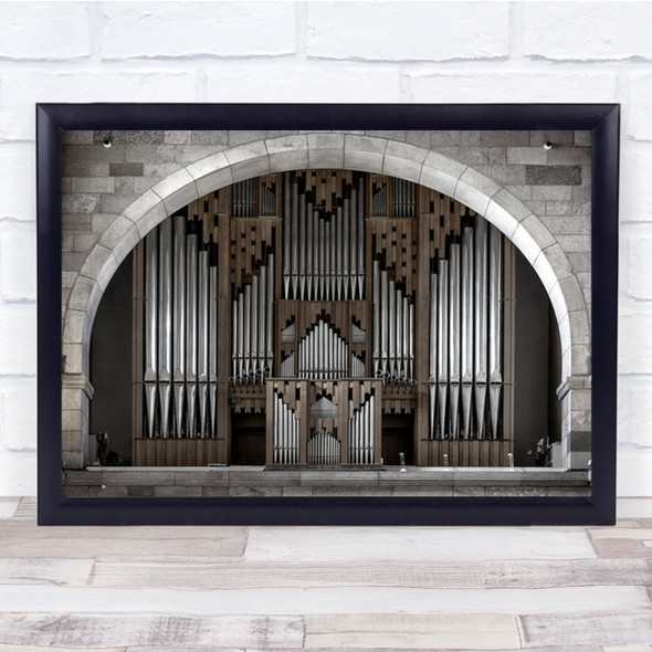 The Symmetry Of Music Church Organ Mood Lines Wall Art Print