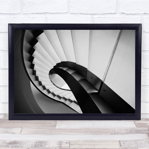 Range Spiral Stair Case Look Up Architecture Wall Art Print