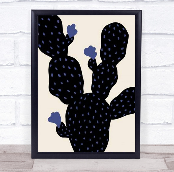 Prickly Pear Cactus Prickepear Illustration Wall Art Print