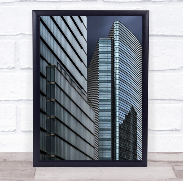 Architectural Meeting Brussels Skyscrapers Wall Art Print