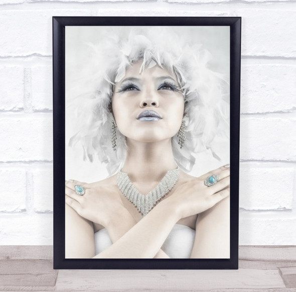 The Swan Queen Ice Princess Winter Frost Wall Art Print