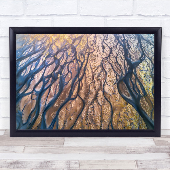 The Earth Veins Oil Painting Colourful Wall Art Print