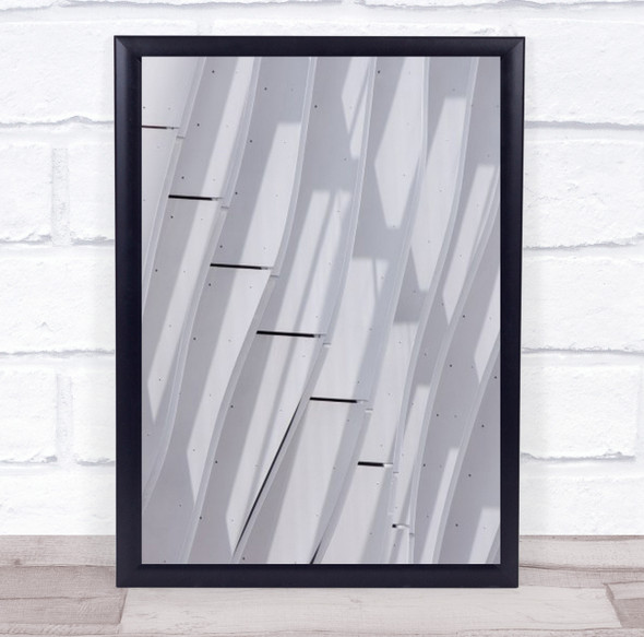 Abstract In White Architecture Lines Wall Art Print