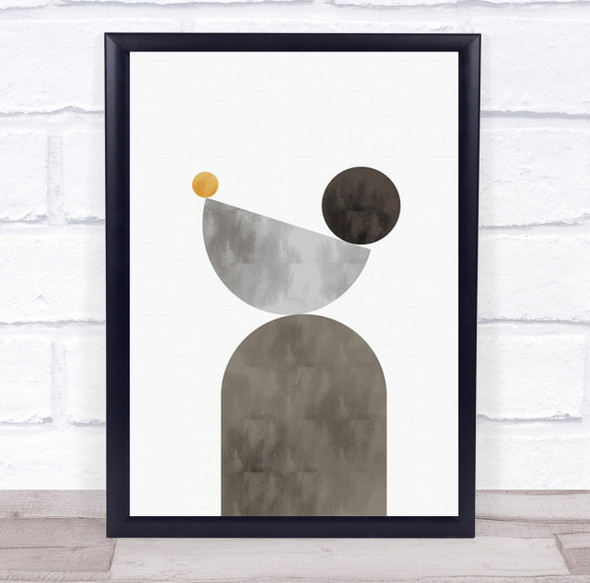 Balance Graphic Shapes Illustration Wall Art Print