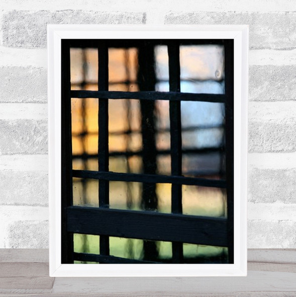 Church Window Glass Abstract Sweden Wall Art Print