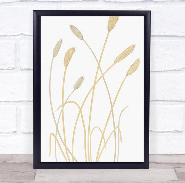 Bunny Grass 01 Illustration Pampas Wall Art Print