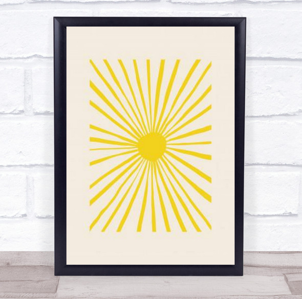 The Sun Sunny Illustration Studio Wall Art Print