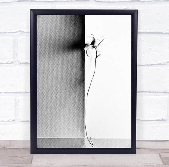 Rebirth Black And White Plant Wall Art Print