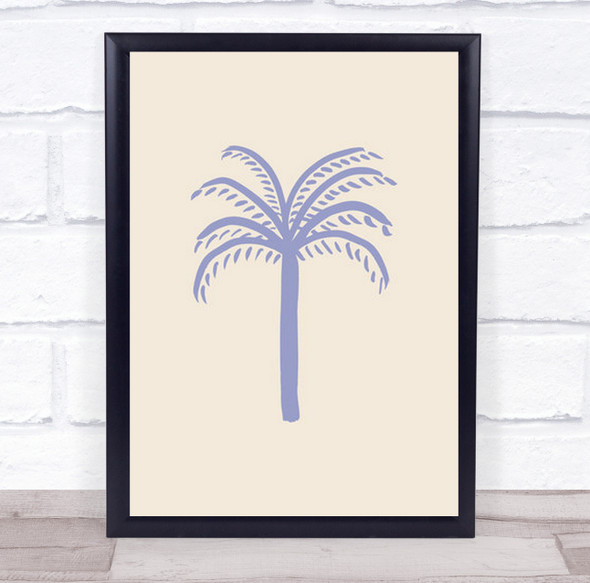 Lilac Palm Tree Studio Wall Art Print